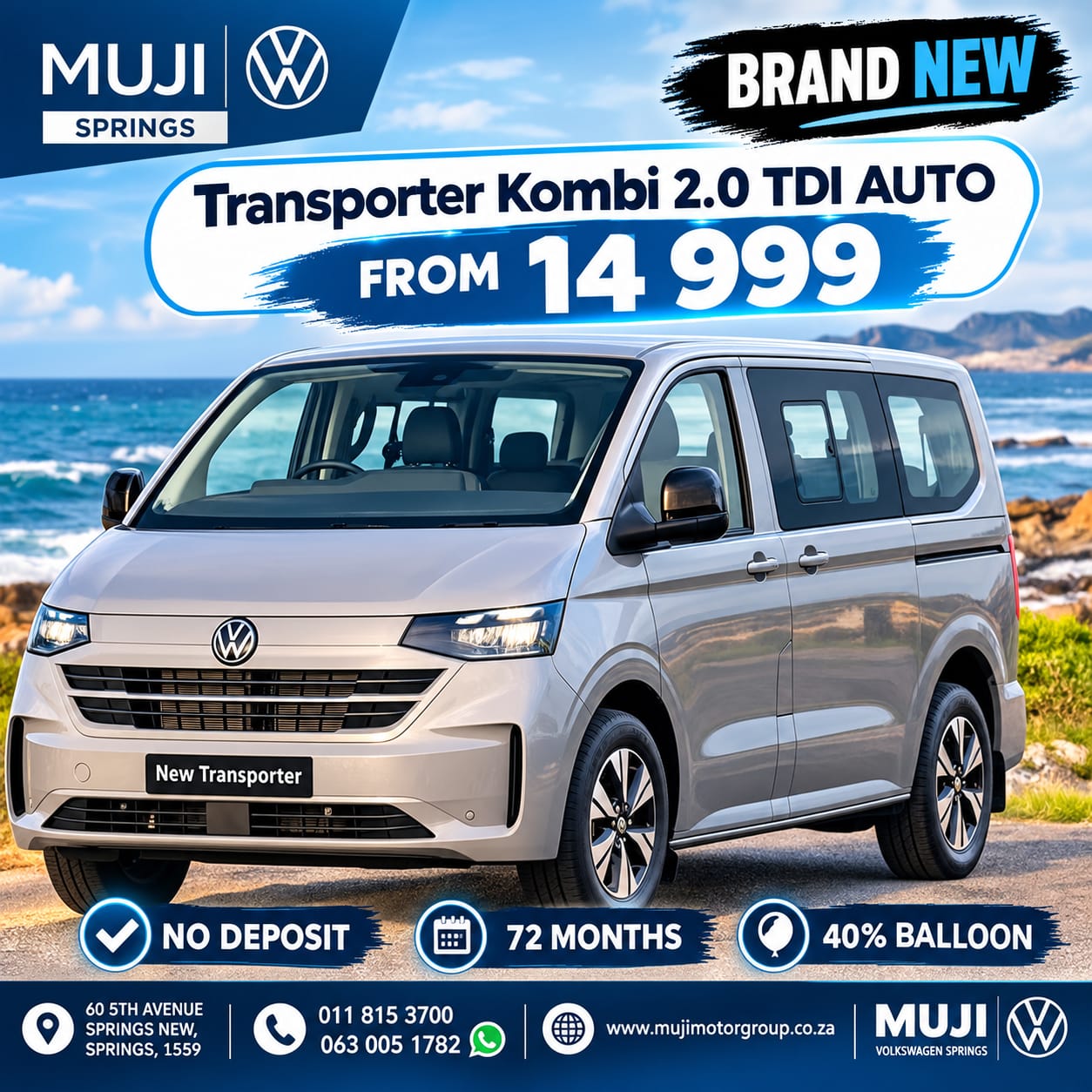 TRANSPORTER KOMBI 2.0 TDI AUTO special from MUJI Volkswagen Springs