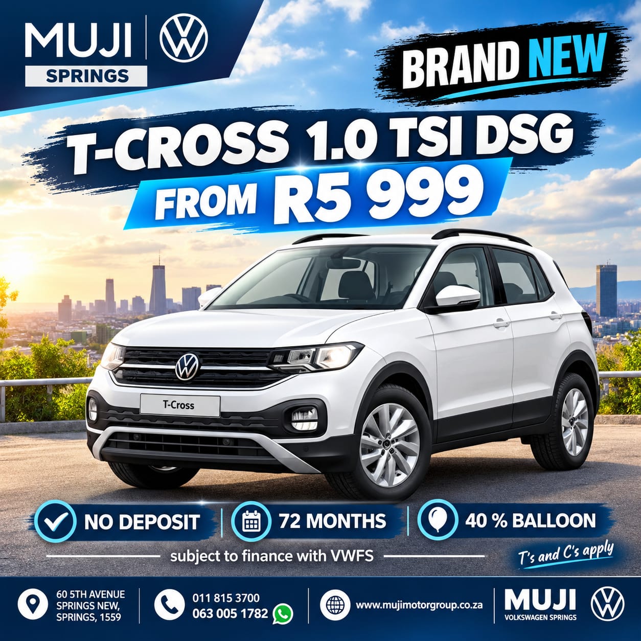 T-CROSS special from MUJI Volkswagen Springs