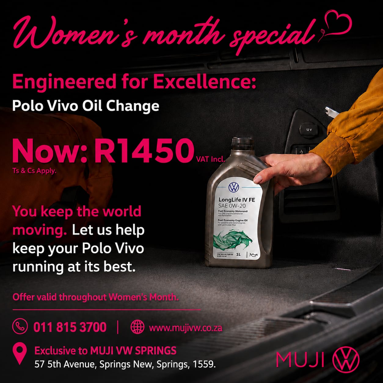 POLO VIVO OIL CHANGE image from MUJI Volkswagen