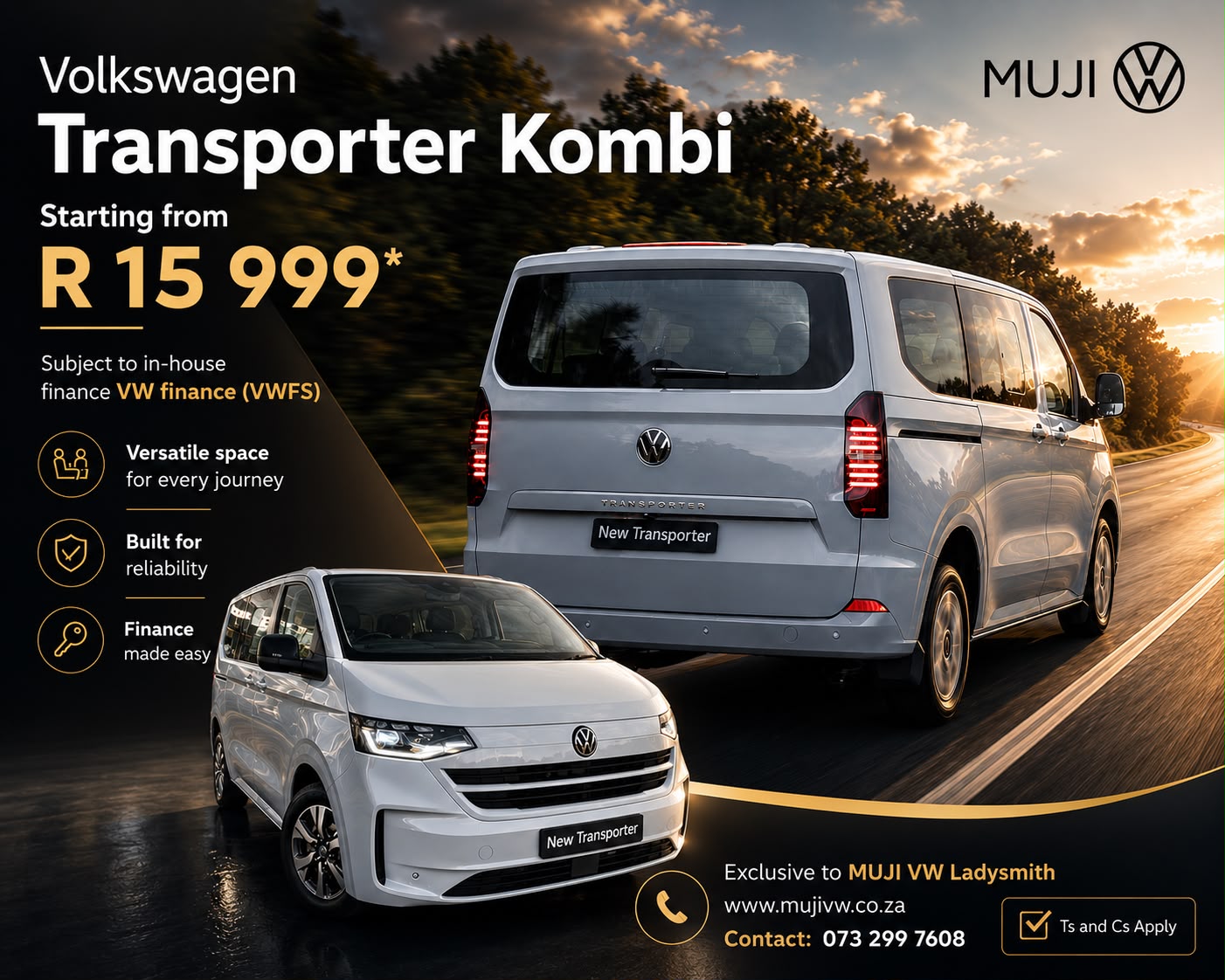 TRANSPORTER KOMBI image from MUJI Volkswagen