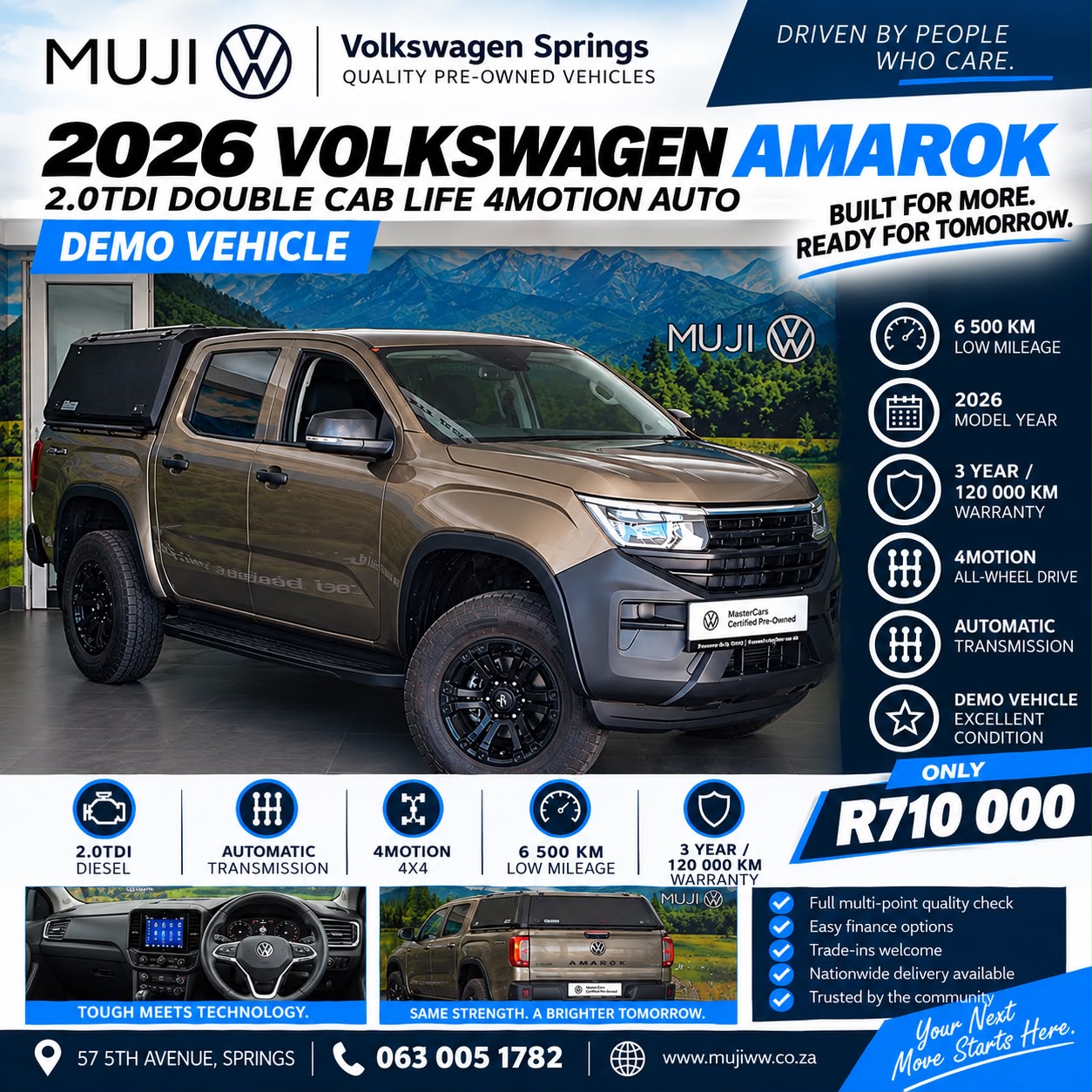 AMAROK 2.0TDI DOUBLE CAB LIFE 4MOTION AUTO image from MUJI Volkswagen